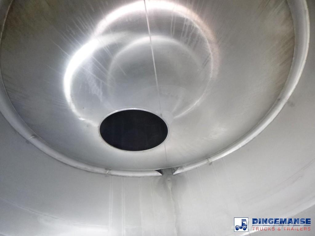  Fluid Chemical tank inox 37.5 m3 / 1 comp ADR 28-1 Poluprikolice cisterne