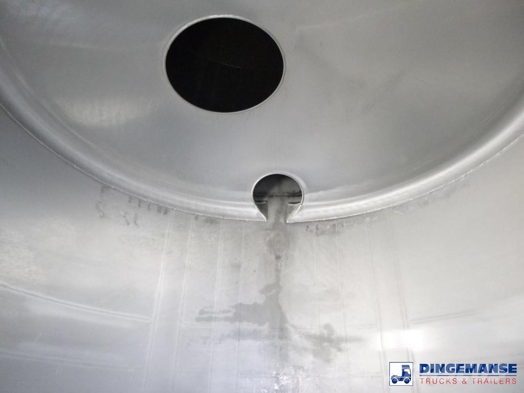  Fluid Chemical tank inox 37.5 m3 / 1 comp ADR 28-1 Poluprikolice cisterne
