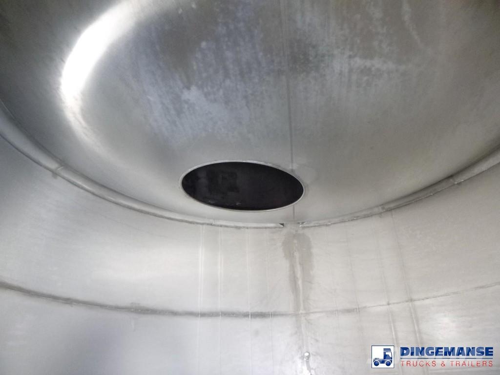  Fluid Chemical tank inox 37.5 m3 / 1 comp ADR 28-1 Poluprikolice cisterne