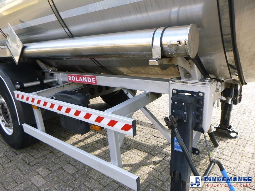  Fluid Chemical tank inox 37.5 m3 / 1 comp ADR 28-1 Poluprikolice cisterne