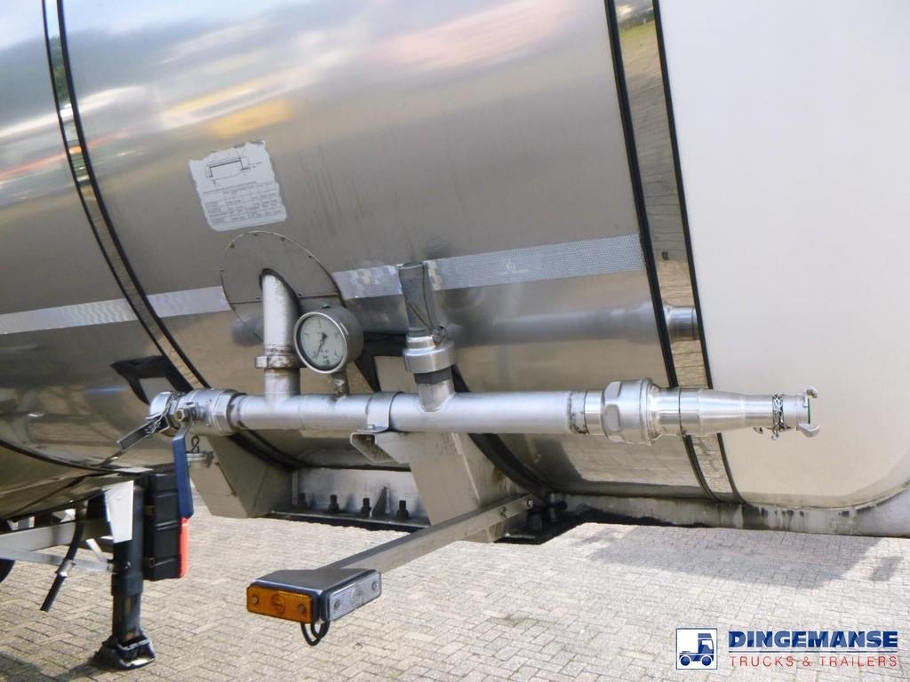  Fluid Chemical tank inox 37.5 m3 / 1 comp ADR 28-1 Poluprikolice cisterne