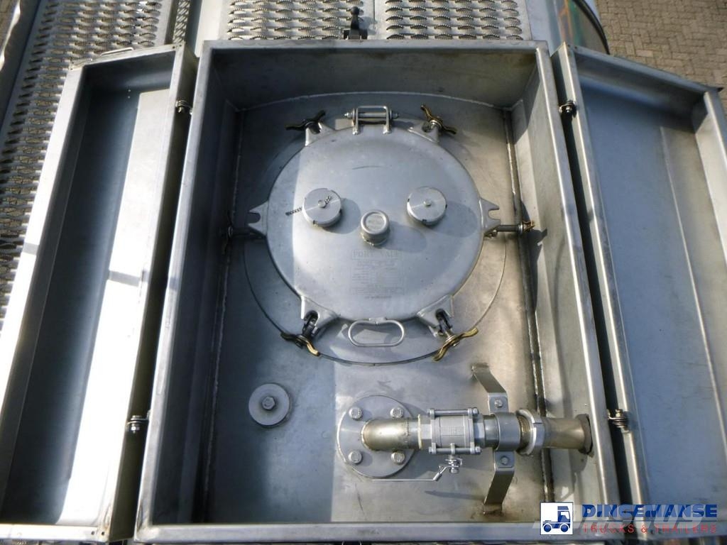  Fluid Chemical tank inox 37.5 m3 / 1 comp ADR 28-1 Poluprikolice cisterne