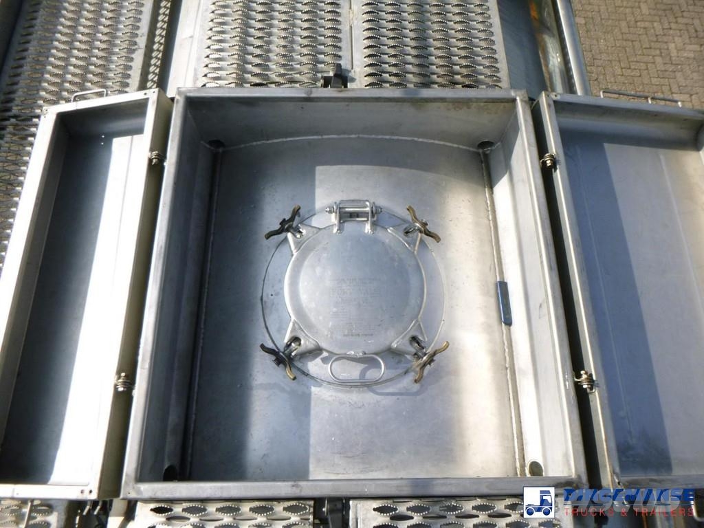  Fluid Chemical tank inox 37.5 m3 / 1 comp ADR 28-1 Poluprikolice cisterne