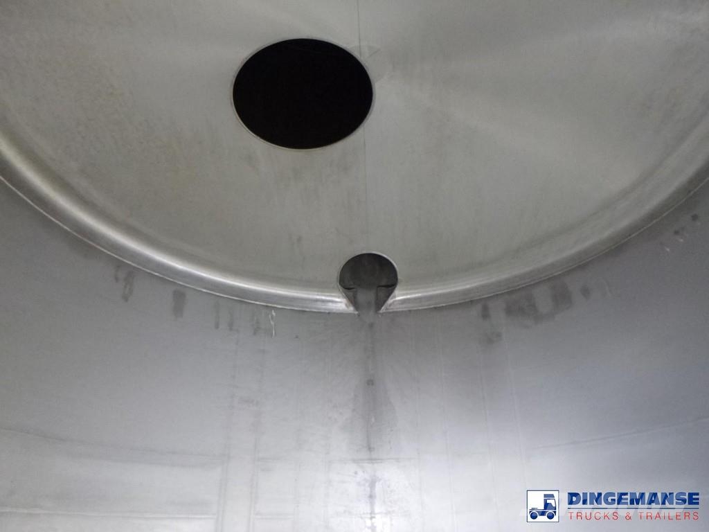  Fluid Chemical tank inox 37.5 m3 / 1 comp ADR 28-1 Poluprikolice cisterne