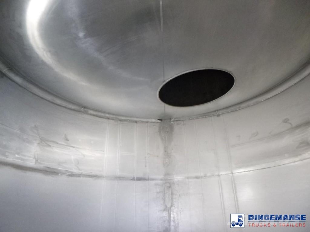  Fluid Chemical tank inox 37.5 m3 / 1 comp ADR 28-1 Poluprikolice cisterne