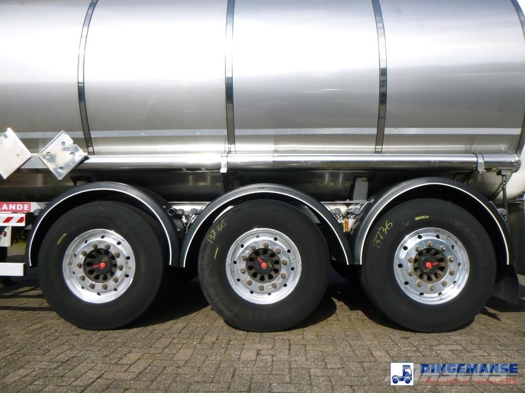  Fluid Chemical tank inox 37.5 m3 / 1 comp ADR 28-1 Poluprikolice cisterne