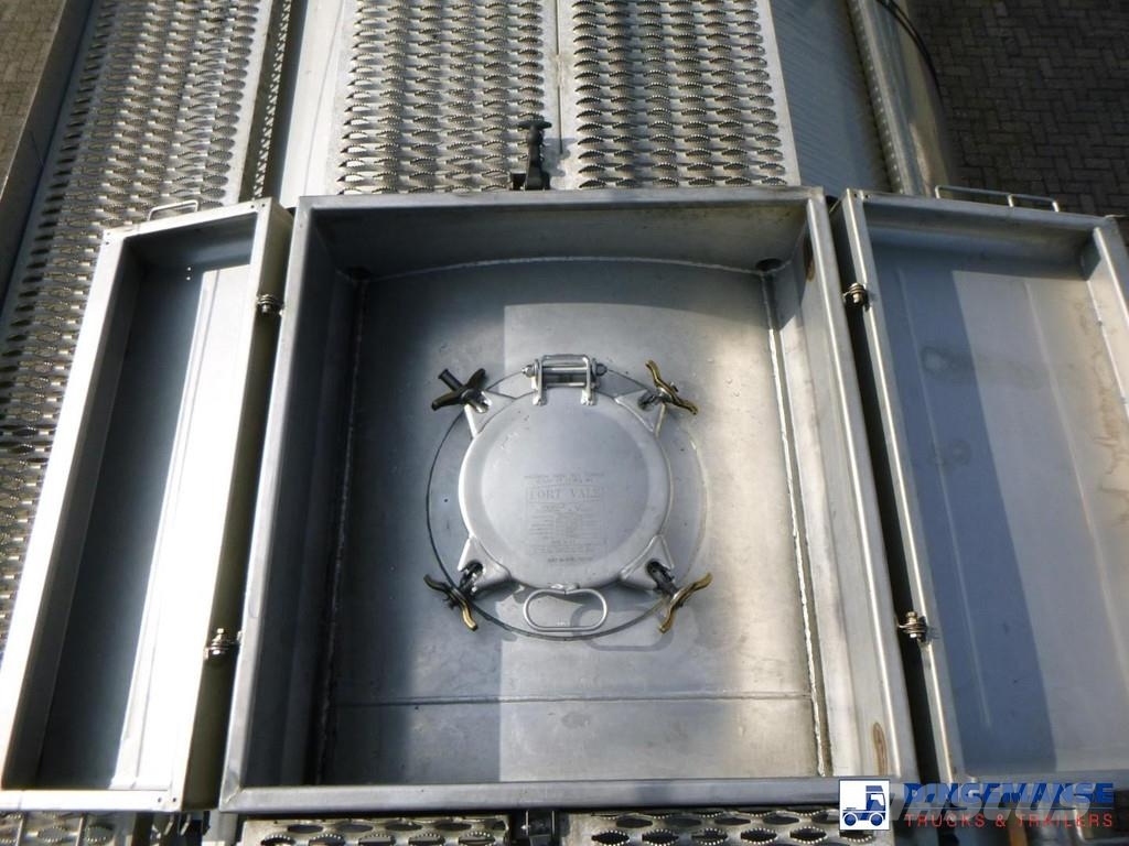  Fluid Chemical tank inox 37.5 m3 / 1 comp ADR 28-1 Poluprikolice cisterne