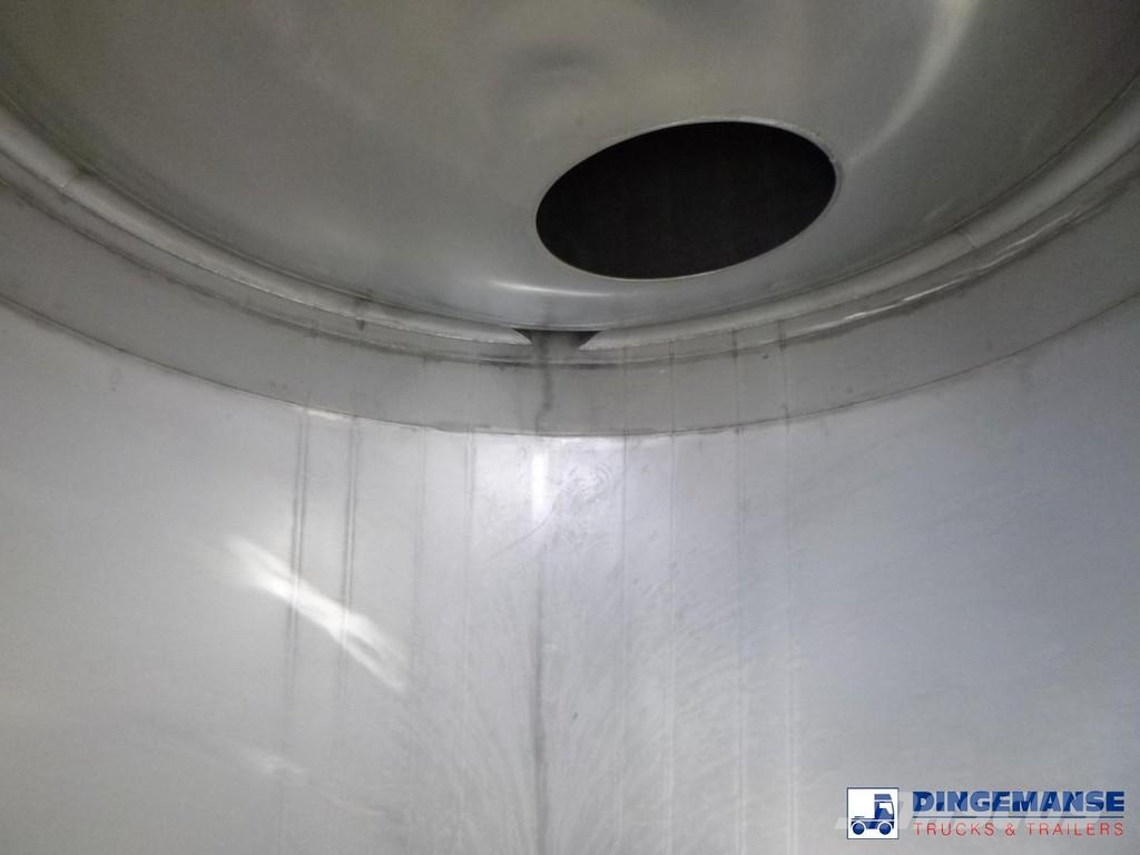  Fluid Chemical tank inox 37.5 m3 / 1 comp ADR 28-1 Poluprikolice cisterne