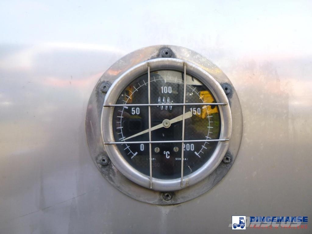  Fluid Chemical tank inox 37.5 m3 / 1 comp ADR 28-1 Poluprikolice cisterne