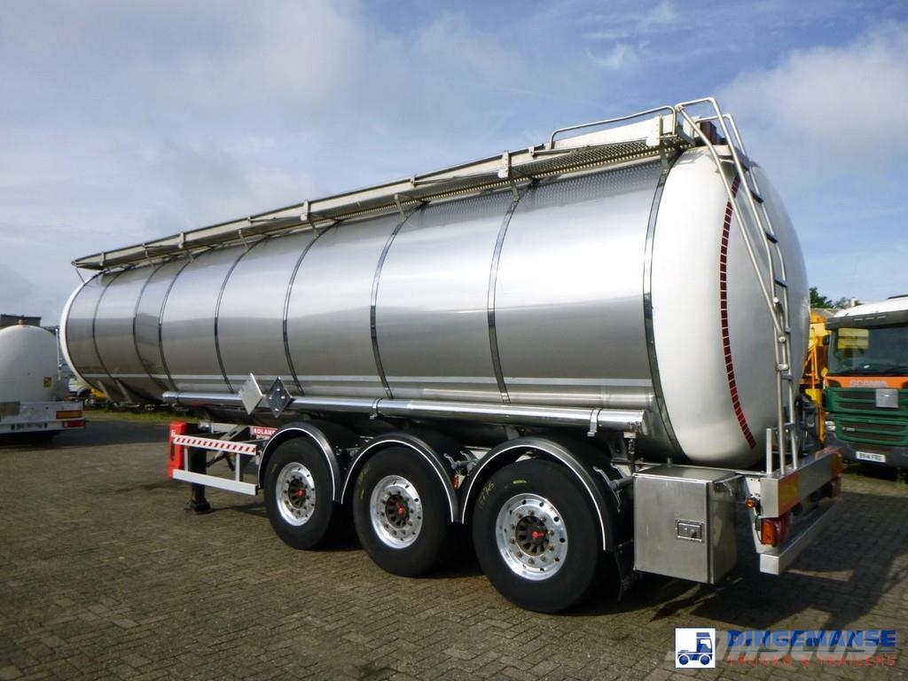  Fluid Chemical tank inox 37.5 m3 / 1 comp ADR 28-1 Poluprikolice cisterne