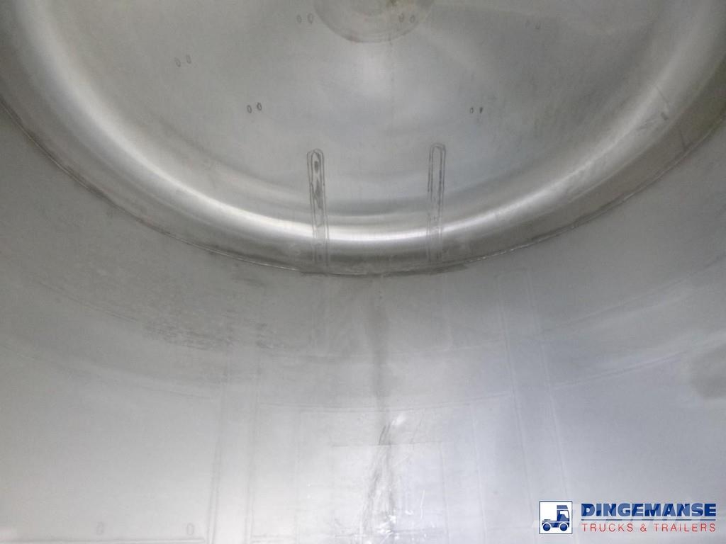  Fluid Chemical tank inox 37.5 m3 / 1 comp ADR 28-1 Poluprikolice cisterne