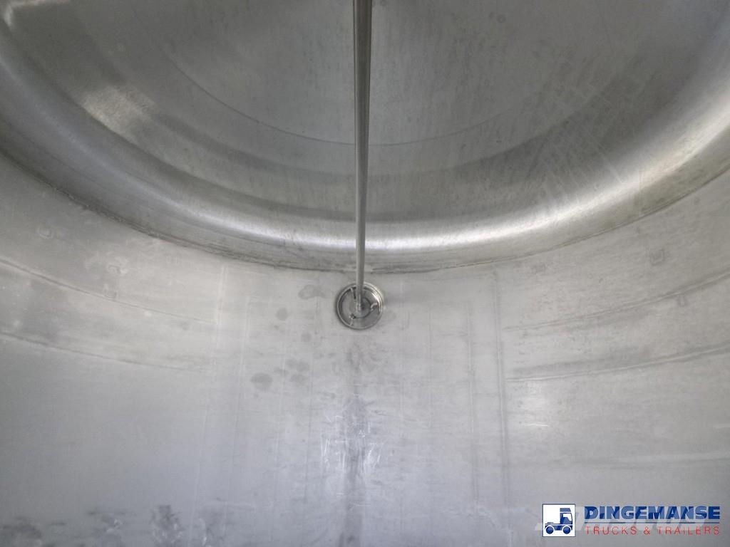 Fluid Chemical tank inox 37.5 m3 / 1 comp ADR 28-1 Poluprikolice cisterne