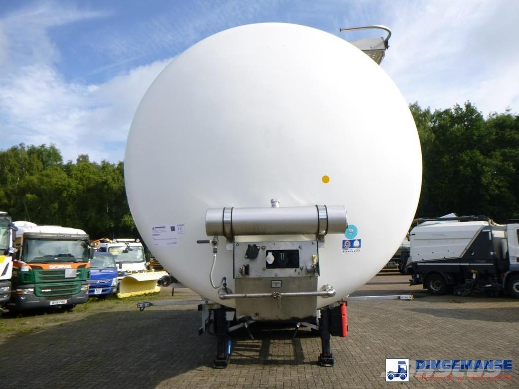  Fluid Chemical tank inox 37.5 m3 / 1 comp ADR 28-1 Poluprikolice cisterne