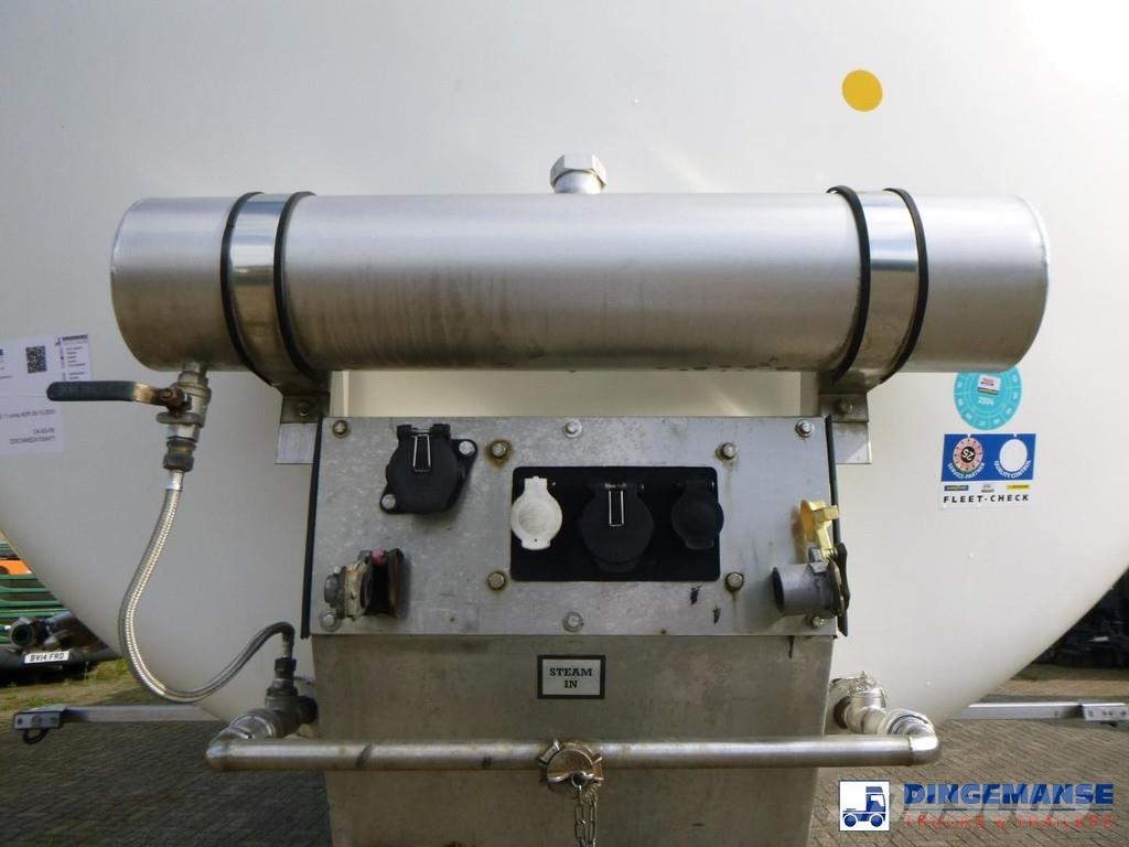  Fluid Chemical tank inox 37.5 m3 / 1 comp ADR 28-1 Poluprikolice cisterne