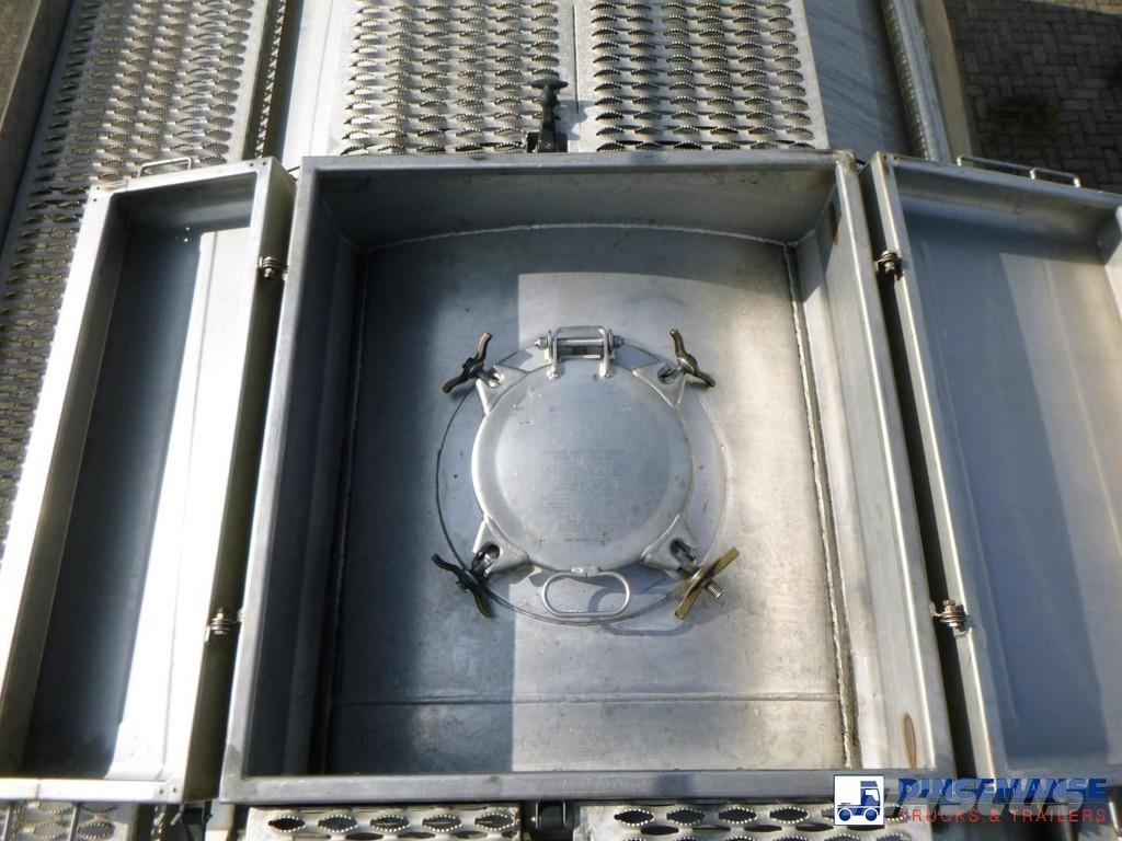  Fluid Chemical tank inox 37.5 m3 / 1 comp ADR 28-1 Poluprikolice cisterne