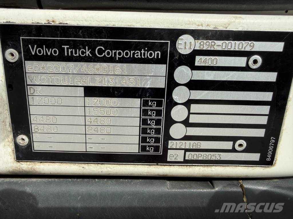 Volvo FL210 4x2 Closed Box Taillift Camiones con caja de remolque