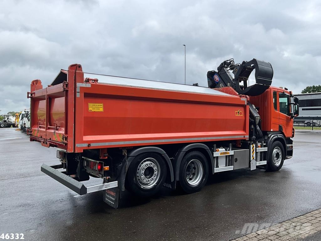 Scania P 320 HMF 14 Tonmeter Z-kraan Just 199.760 km! 덤프 트럭