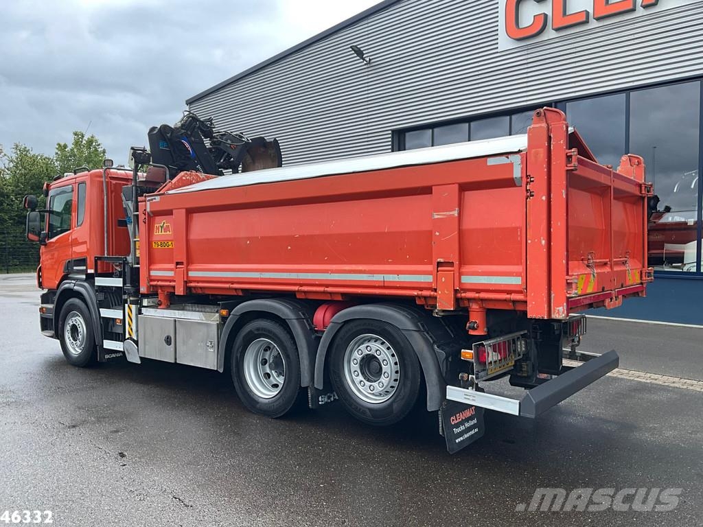 Scania P 320 HMF 14 Tonmeter Z-kraan Just 199.760 km! 덤프 트럭