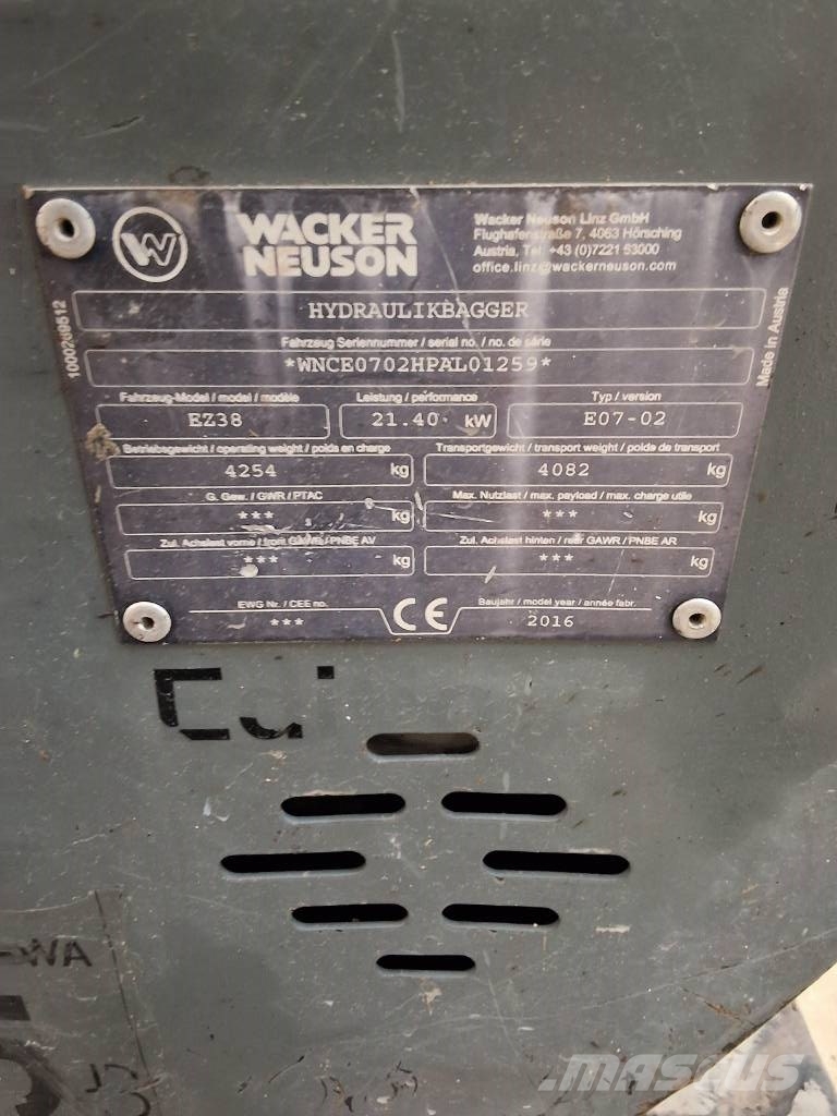 Wacker Neuson EZ 38 Minikoparki