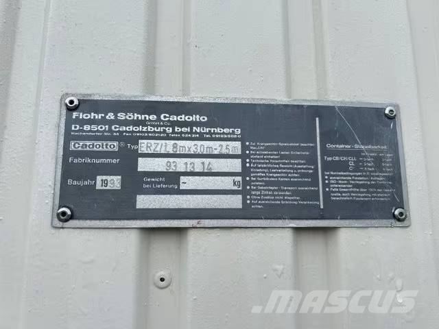 Messe Container Pastolių įrengimai