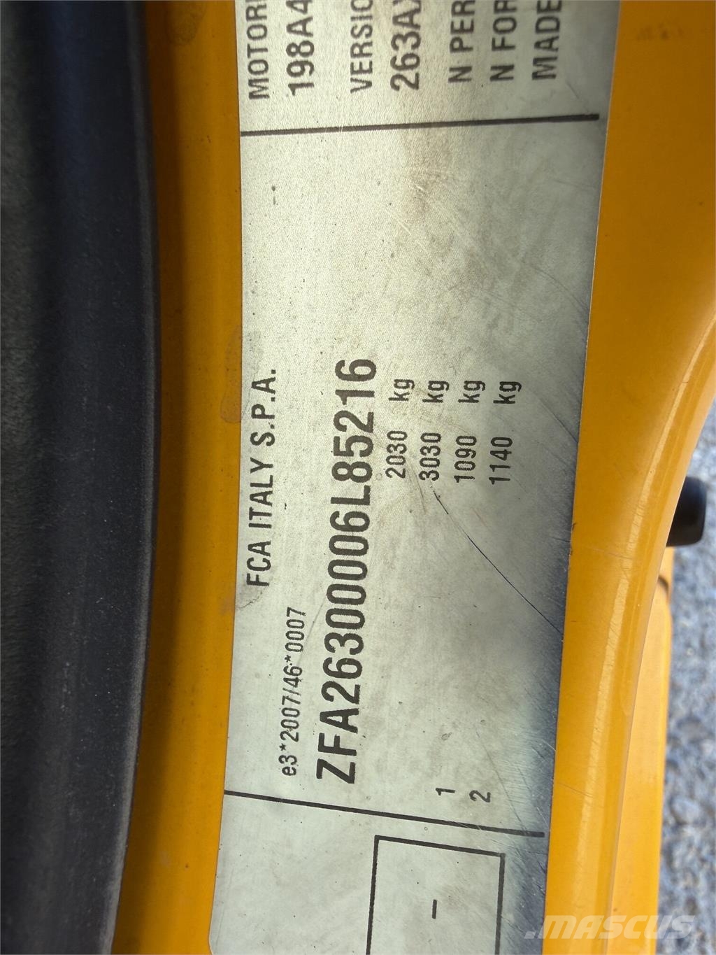 Fiat Dobló VIN 216 Automobily