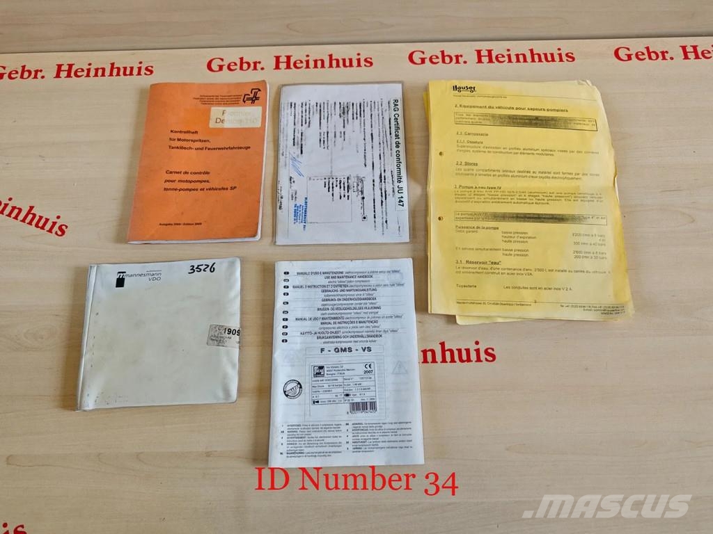 Scania P124C 420 4x4 Hauser 2000 Winde Wasserwerfer Licht Camiones de Bomberos