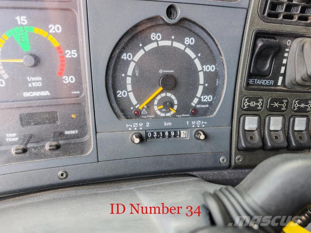 Scania P124C 420 4x4 Hauser 2000 Winde Wasserwerfer Licht Camiones de Bomberos