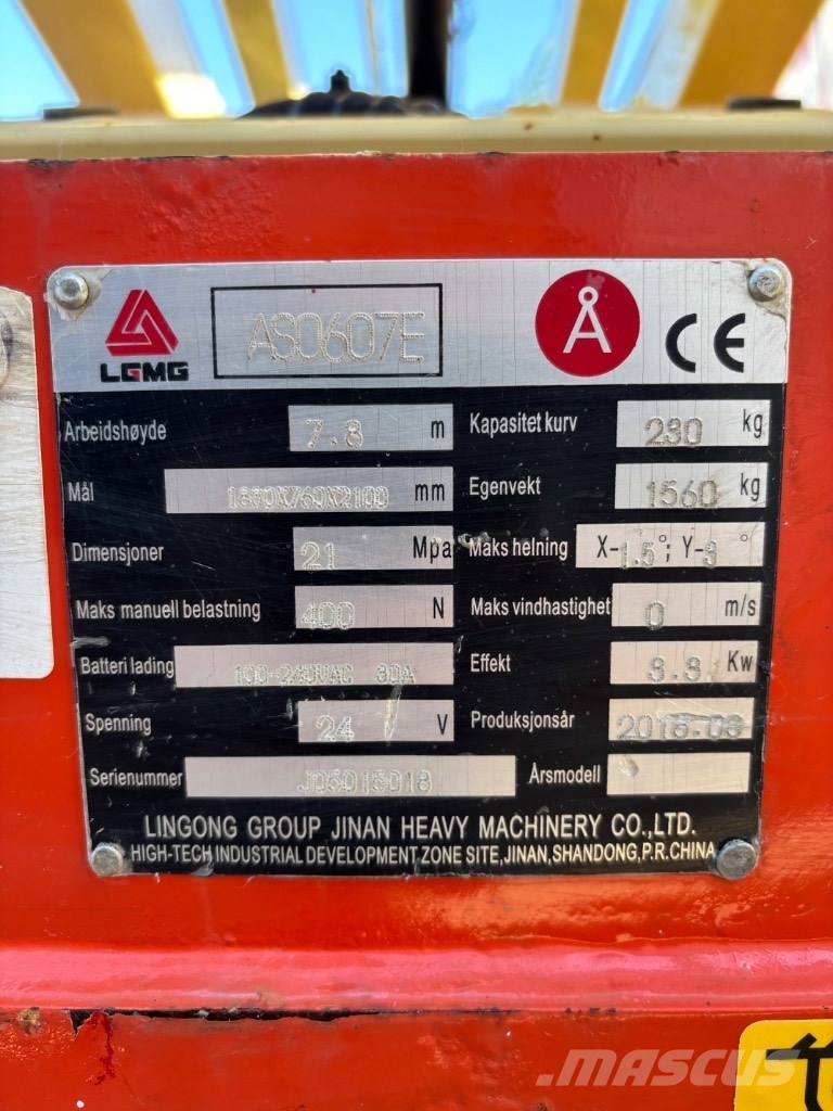 LGMG AS 0607 E Ollós emelők