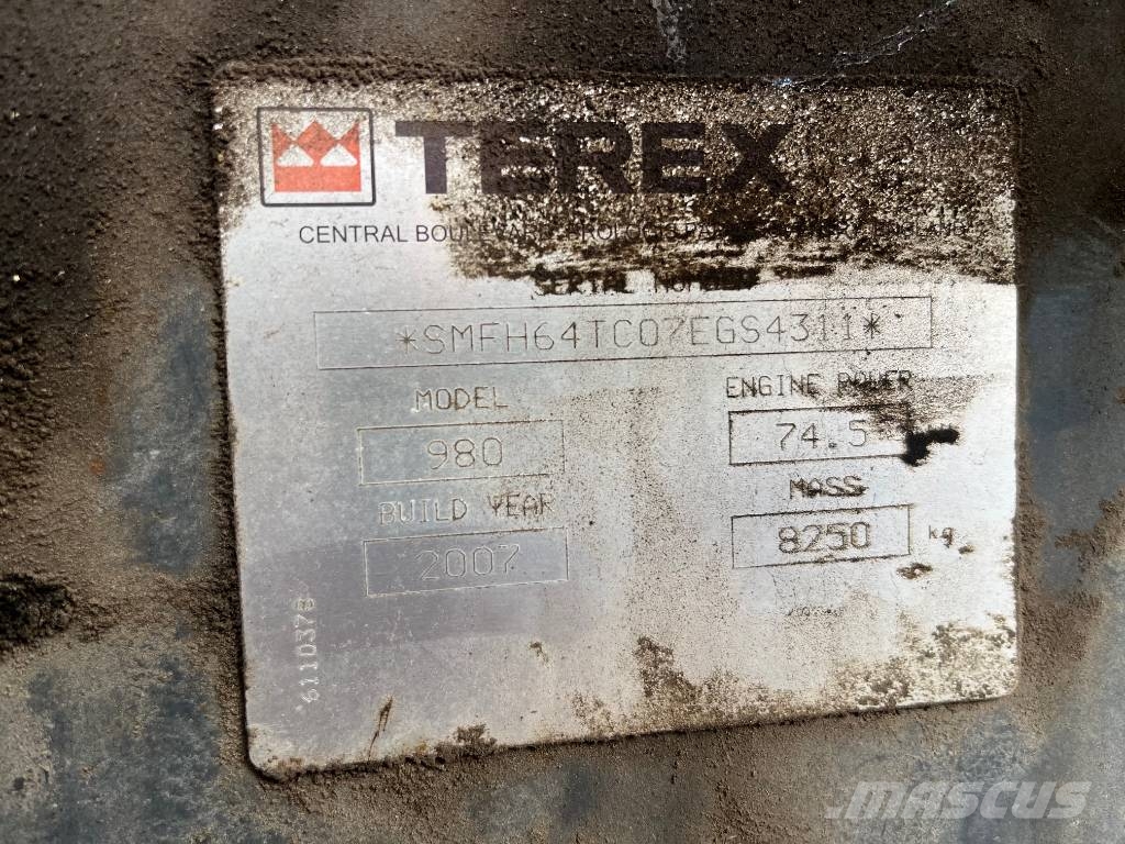 Terex 980 Elite 백호로더
