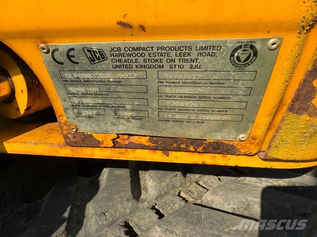 JCB 8032 Minigraafmachines < 7t
