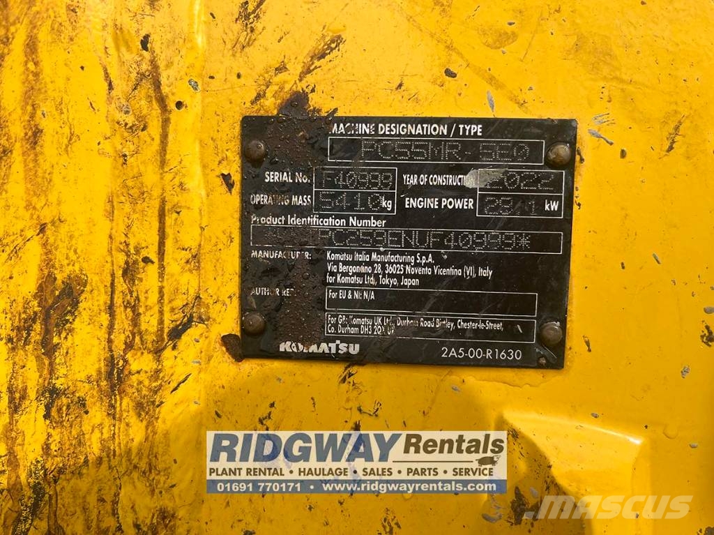 Komatsu PC55MR-5 中型油圧ショベル 7t-12t(ユンボ・パワーショベル・バックホー)