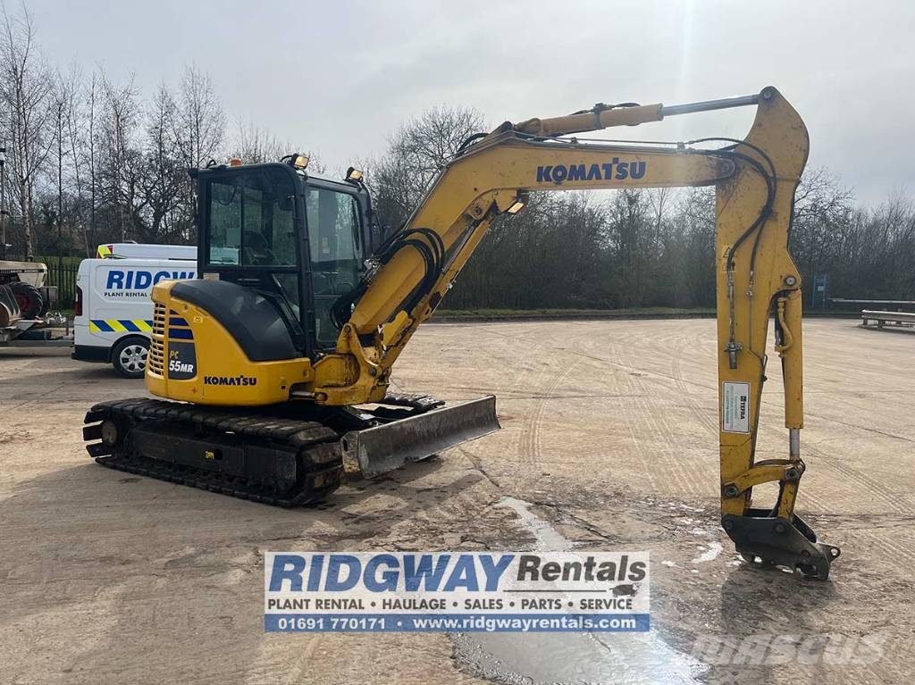 Komatsu PC55MR-5 中型油圧ショベル 7t-12t(ユンボ・パワーショベル・バックホー)