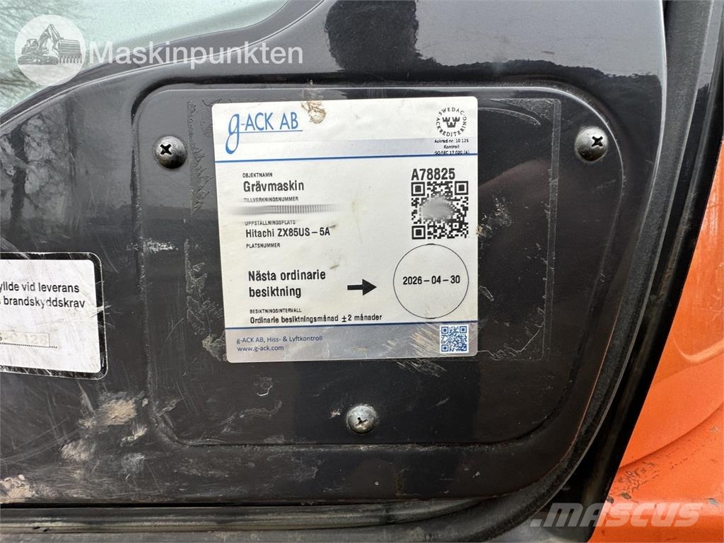 Hitachi ZX 85 US-5A 履带挖掘机