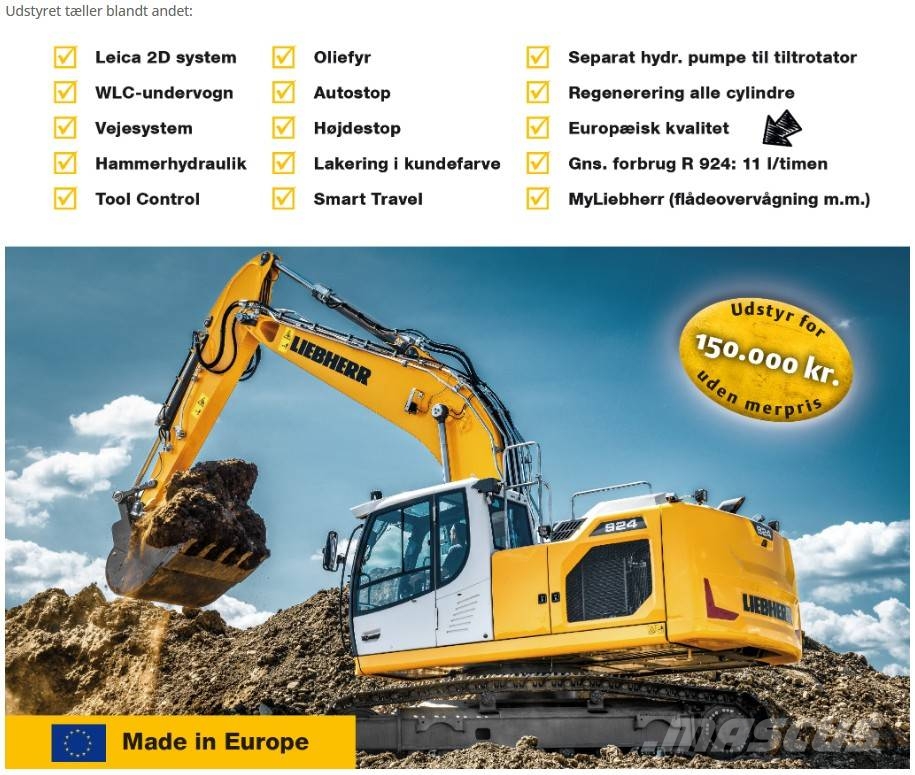 Liebherr R 924 Roomikekskavaatorid