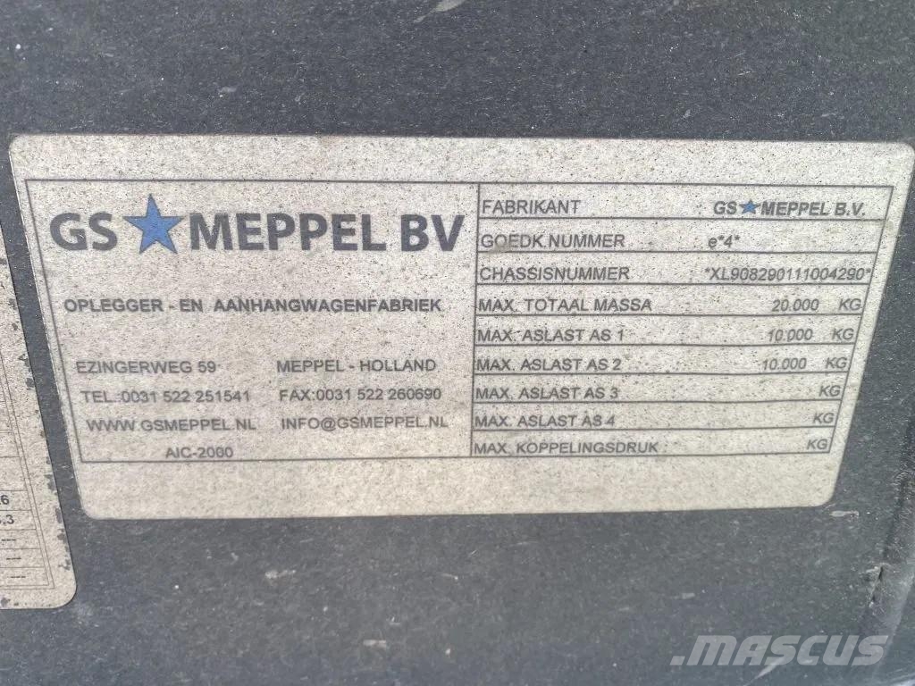 GS Meppel AIC-2000 2 AXLE - BPW + BDF SYSTEM Razstavljive prikolice