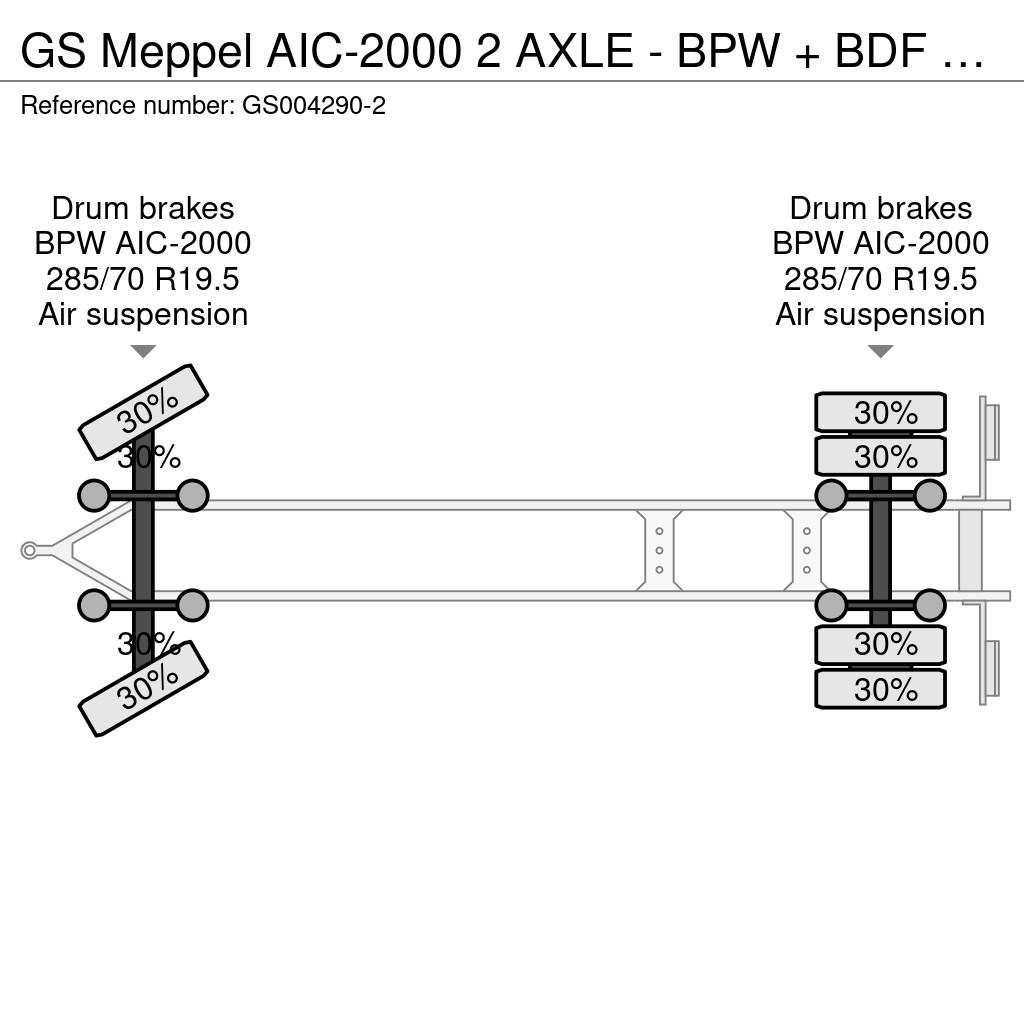 GS Meppel AIC-2000 2 AXLE - BPW + BDF SYSTEM Razstavljive prikolice