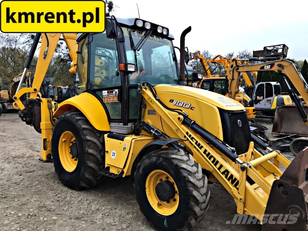 New Holland B100C KOPARKO-ŁADOWARKA 2013R. | JCB 3CX CAT 428 4 Backhoe loaders