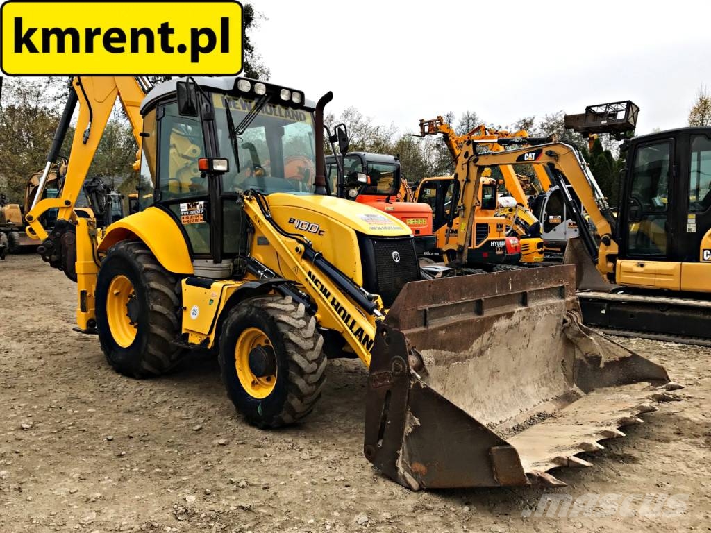 New Holland B100C KOPARKO-ŁADOWARKA 2013R. | JCB 3CX CAT 428 4 Backhoe loaders