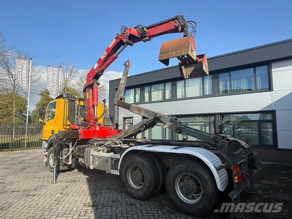DAF CF 85.410 | HMF 1820 | AJK Hooklift | Crane | 6x4 Krokbil