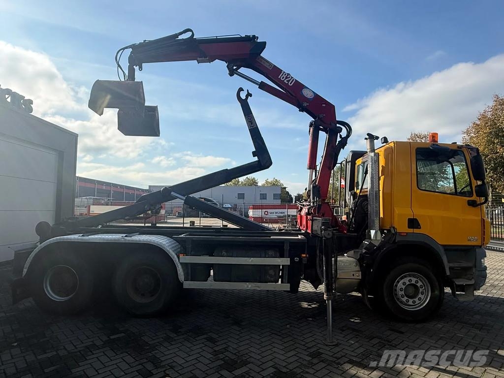 DAF CF 85.410 | HMF 1820 | AJK Hooklift | Crane | 6x4 Krokbil