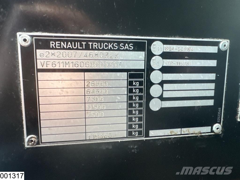 Renault T 460 6x2, EURO 6 Camiones chasis