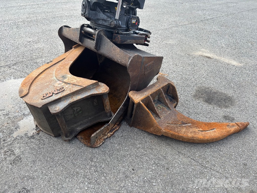 CAT 318 FL / Pyörittäjä, 3D-laite, 3 Kauhaa! Telakaivukoneet