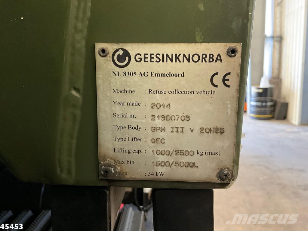 Scania P 250 Euro 6 Geesink 20m³ Jäteautot