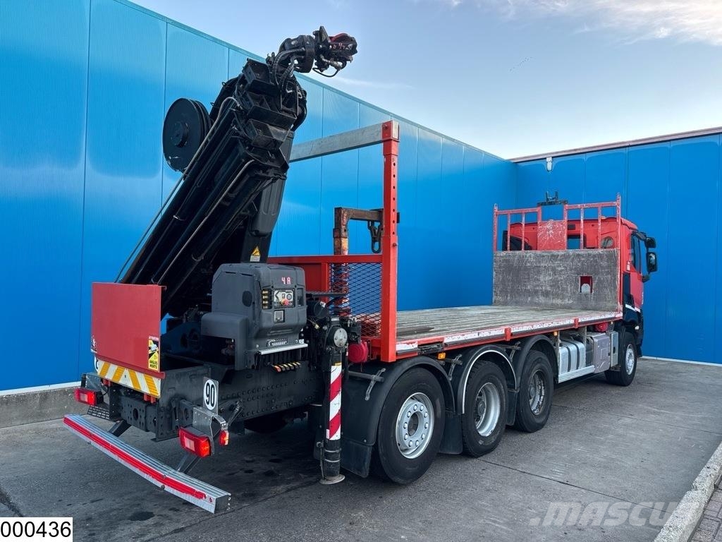 Renault C 430 8x4, EURO 6, Retarder, Hiab, Remote Platformas/izkraušana no sāniem