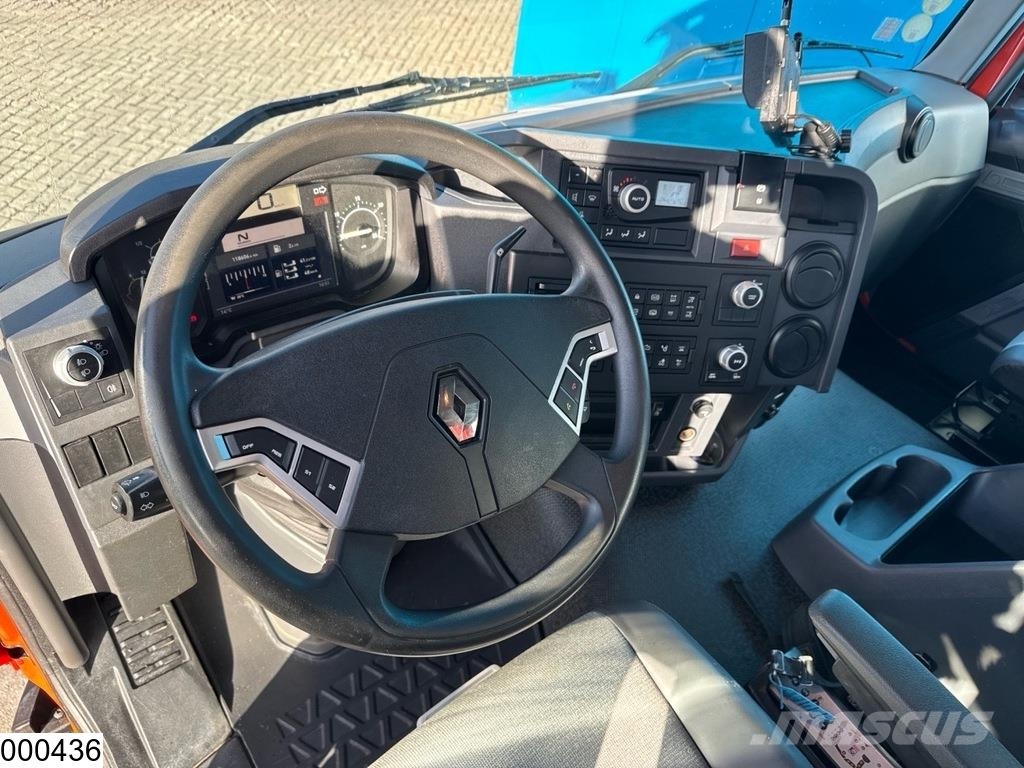 Renault C 430 8x4, EURO 6, Retarder, Hiab, Remote Platformas/izkraušana no sāniem