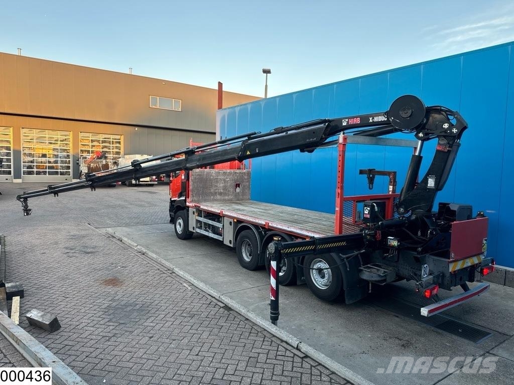 Renault C 430 8x4, EURO 6, Retarder, Hiab, Remote Platformas/izkraušana no sāniem