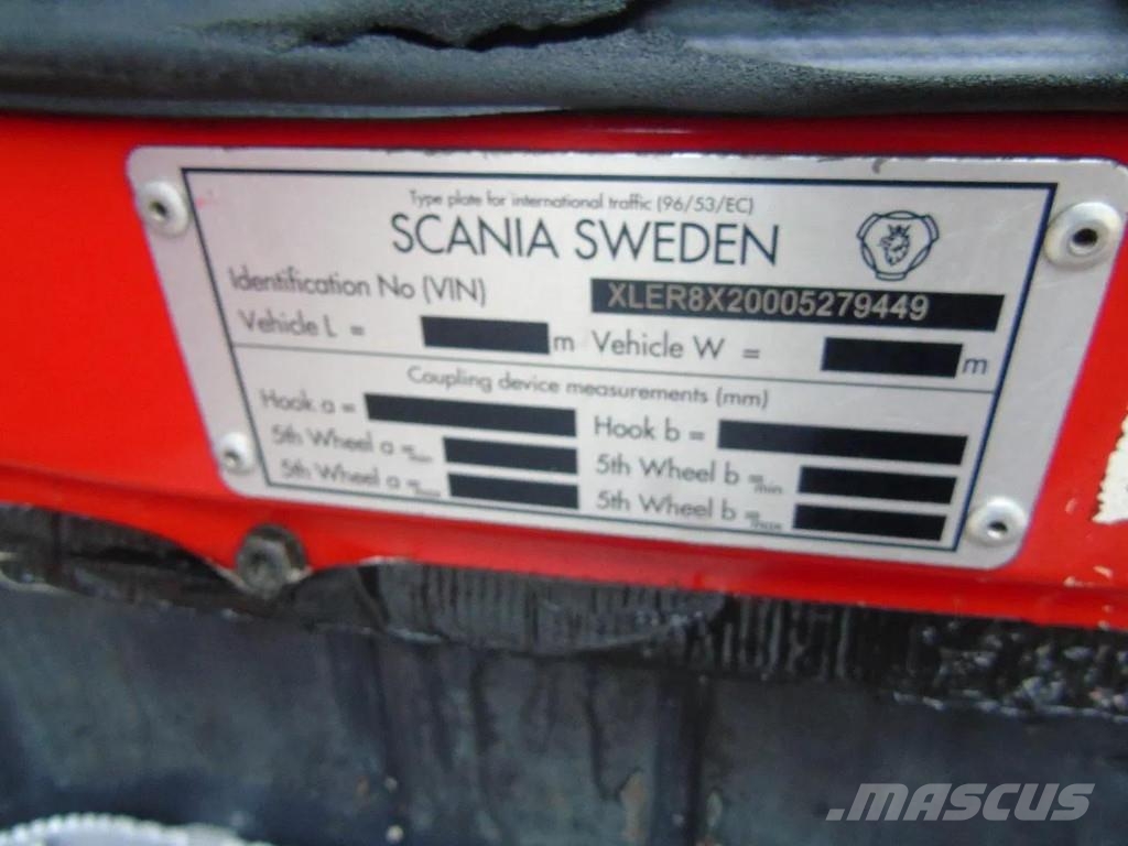 Scania R480 +10X2 + VBG CABLE 30TON Rol kiper kamioni sa kukom za podizanje tereta