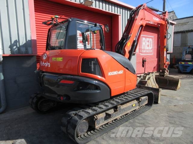 Kubota KX 080-4α2 Väikeekskavaatorid 7t-12t