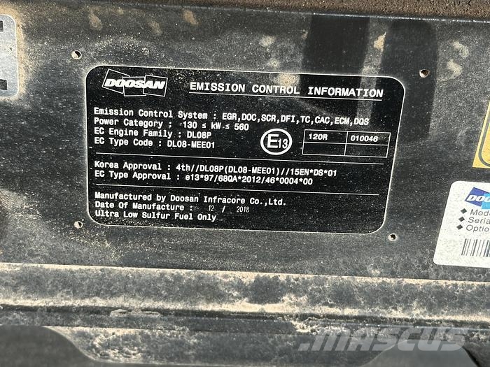 Doosan DX340LC-5 حفارات زحافة