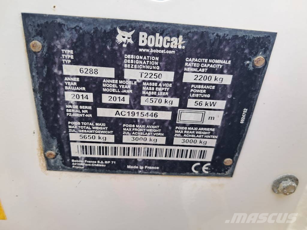 Bobcat T 2250 CAT MANITOU WEIDEMANN JCB Telescopic handlers